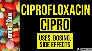 Ciprofloxacin Cipro  Uses Dosing Side Effects [upl. by Burkle]