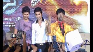 Osthe Audio Function  Vijay and Simbu on Stage  Richa Gangopadhyay  S Thaman [upl. by Dickenson]