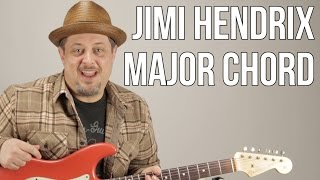 Jimi Hendrix Major Chord Concept and Embellishments for Blues and Rock [upl. by Ariamat]