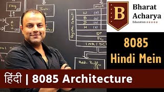 8085  Architecture in HINDI  Bharat Acharya Education [upl. by Einrae]