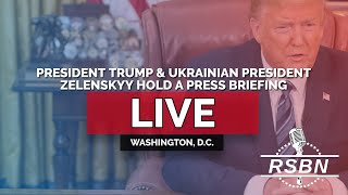 LIVE REPLAY Pres Trump and Ukrainian President Zelenskyy Meet and Hold a Press Briefing  22825 [upl. by Asena]