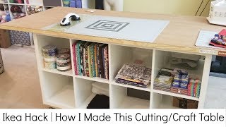 Ikea Hack  How I Made My CuttingSewing and Crafting Table [upl. by Naired]