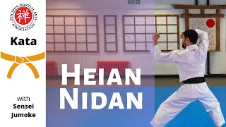 Kata Heian Nidan Orange Belt  Shotokan Karate [upl. by Nitaj501]