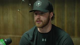 Dallas Stars Jake Oettinger PreGame Interview WCF Game 6  EDM [upl. by Akeyla681]