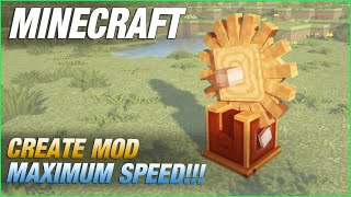 Create Mod Max Speed amp Stress  Minecraft [upl. by Rutledge]