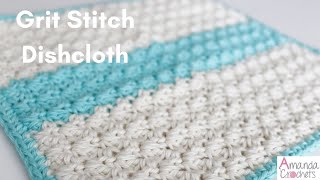 Grit Stitch Dishcloth Dishcloth Series [upl. by Nevaj]