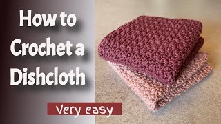 AMAZING Crochet Dishcloth Pattern  So EASY to do [upl. by Latterll856]