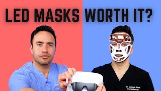 DERMATOLOGIST REVIEWS LED MASKS RED LIGHT and BLUE LIGHT [upl. by Hseham]