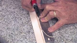 Craftool French Edge Skiving Leather Tool Technique [upl. by Eiral]