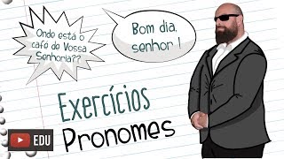 Exercícios de Pronomes Prof Noslen [upl. by Nothgiel]