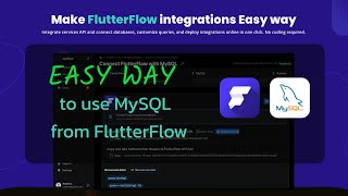 Easy way to connect FlutterFlow with MySQL database [upl. by Rebma]