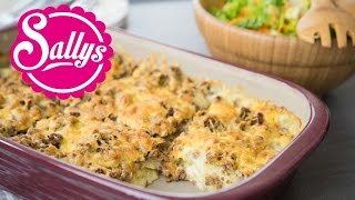 würziges HackfleischKartoffelgratin  schnelles Hauptgericht  Sallys Welt [upl. by Orel413]