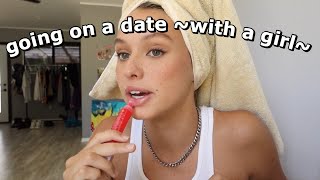 Get ready with me for a date  with a girl hair routine amp answering lgbt questions [upl. by Daffie]