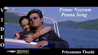 Penne Neeyum Pennaa Full Video Song 4K  Priyamana Thozhi  Madhavan  Jyothika  SA Rajkumar [upl. by Gnay]