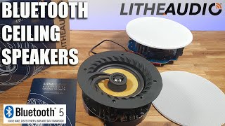 Bluetooth Ceiling Speakers from Lithe Audio Unboxing and Setup Review  BLUETOOTH RANGE OF UP TO 30M [upl. by Amalbena]