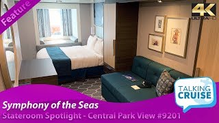 Symphony of the Seas  Central Park View Stateroom Tour 9201 [upl. by Aydan]