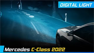 Mercedes CClass 2022 DIGITAL LIGHT  Animation amp Real Driving Scenes [upl. by Analise]