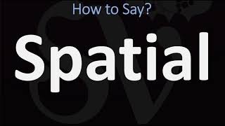 How to Pronounce Spatial CORRECTLY [upl. by Avril]