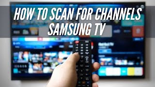 How To Scan for Channels on Samsung TV [upl. by Ciardap23]