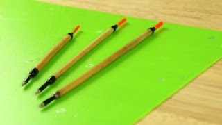 Making Traditional Reed Fishing Floats bobbers By Hand [upl. by Adrial]