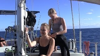 Scuba Diving The Great Barrier Reef Sailing SV Delos Ep 18 [upl. by Ennoira986]