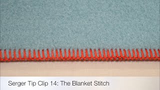 The Serger Blanket Stitch [upl. by Bing]