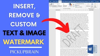 Step by Step guide to Insert edit remove Watermark in Word 🔥 [upl. by Iak]