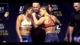 Ronda Rousey vs Amanda Nunes UFC 207 Weigh In [upl. by Calandria]