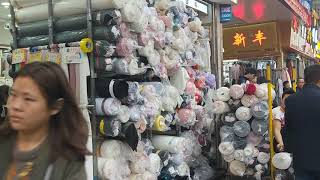 Worlds Largest Fabrics Wholesale Market in China Fabrics Market Home Textile Curtain Cloth Material [upl. by Otrebron958]