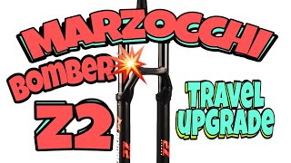 2021 Marzocchi Bomber Z2 travel upgrade [upl. by Leaper608]