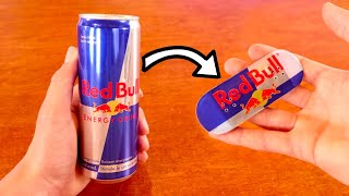 I Turn A RedBull Can Into A PERFECT Pro Fingerboard [upl. by Oiceladni]