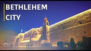 The Old City of Bethlehem  the birthplace of Jesus Christ in 4K  Palestine [upl. by Haldis]