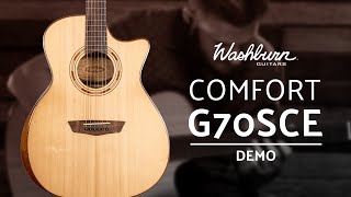 Acoustic Guitar Rundown Washburn Comfort G70SCE [upl. by Triny]