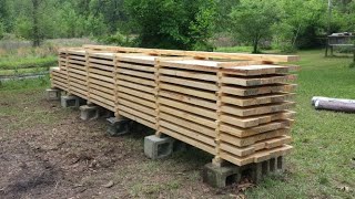 Rough Cut Lumber How to Season Sawmill Lumber [upl. by Catharina181]