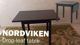 NORDVIKEN dropleaf table from ikea assembly guide [upl. by Ladnar954]