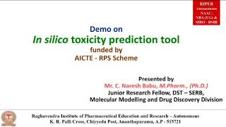 Insilico Toxicity Prediction [upl. by Enrika]