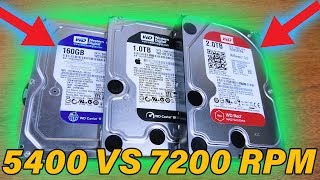 5400RPM vs 7200RPM Drive Show Down  Is Faster Better [upl. by Yks919]