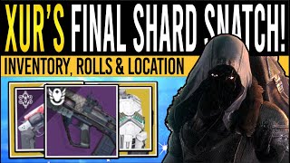 Destiny 2 XURS NEW WEAPONS amp 70 STAT ARMOR 31st May Xur Inventory  Armor Loot amp Location [upl. by Gorrono499]