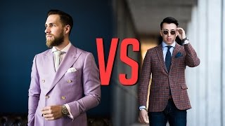 Double Breasted VS Single Breasted Suits  Mens Fashion  Gents Lounge [upl. by Oeak890]