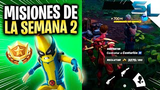 Como COMPLETAR TODAS las MISIONES DE LA SEMANA 2 TEMPORADA 4 CAPITULO 5 ALERTA DOOM FORTNITE [upl. by Hayyifas]