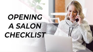 Salon marketing checklist for opening your first hair or beauty salon [upl. by Danais327]