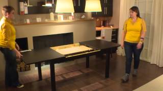 BJURSTA Table  IKEA Home Tour [upl. by Anyzratak]