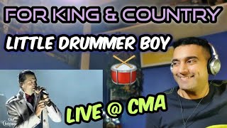 for KING amp COUNTRY Little Drummer Boy Live CMA 2019  first time reaction [upl. by Hughett203]