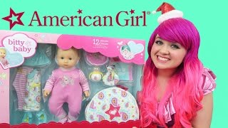 American Girl Bitty Baby Doll Set  TOY REVIEW  KiMMi THE CLOWN [upl. by Kcirddot]