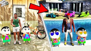 GTA 5  Shinchan amp Pinchan Becomes Richest Person With Franklin in GTA 5  GTA 5 mods [upl. by Eseila382]