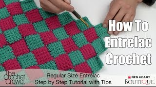 How to Entrelac Crochet [upl. by Tarra]