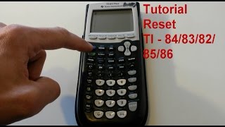 TI  84  83  82  85  86 Taschenrechner resetten  How to reset Texas Instruments Calculator [upl. by Brittnee]