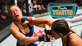 RONDA ROUSEY LOSES TO AMANDA NUNES IN 48 SECONDS  Double Toasted Highlight [upl. by Delbert]