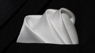 How To Fold a Pocket Square The Wave Fold [upl. by Rossuck163]