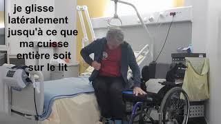 Paraplégie transfert du fauteuil au lit [upl. by Eelahc381]